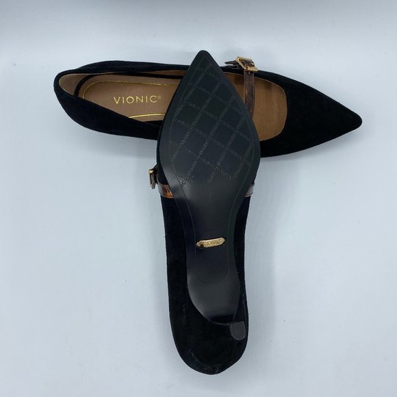 BRAND NEW Vionic Minnie heel in BLACK SUEDE - Picture 5 of 5